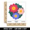 Flower Trio Waterproof Vinyl Phone Tablet Laptop Water Bottle Sticker Set - 5 Pack
